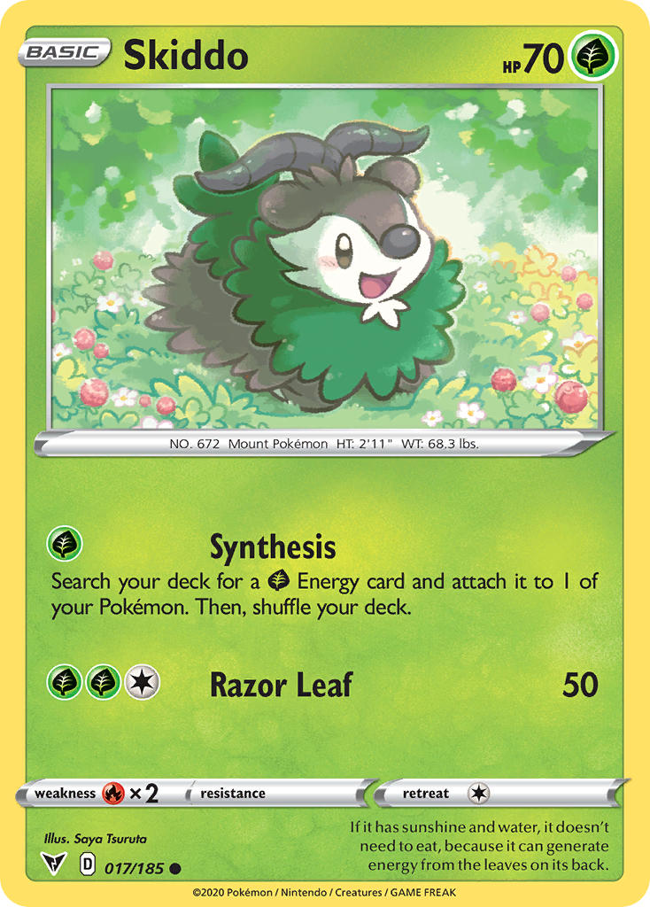 Skiddo (017/185) [Sword & Shield: Vivid Voltage] | Clutch Gaming