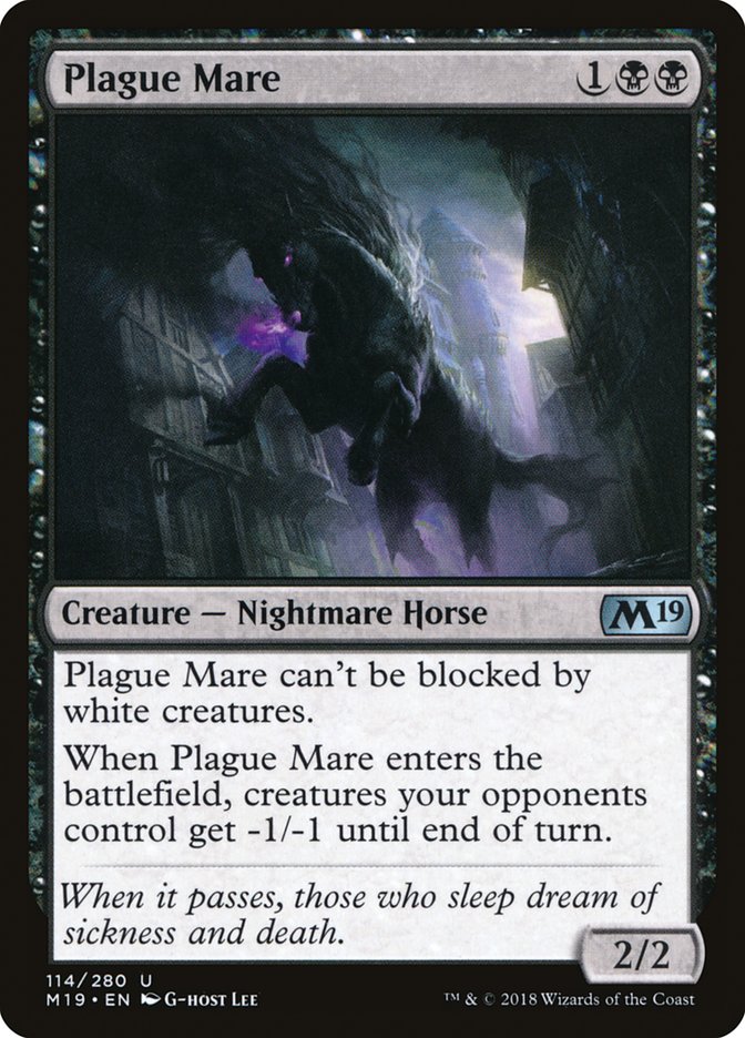 Plague Mare [Core Set 2019] | Clutch Gaming