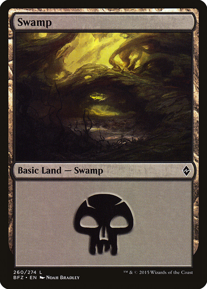 Swamp (260a) [Battle for Zendikar] | Clutch Gaming