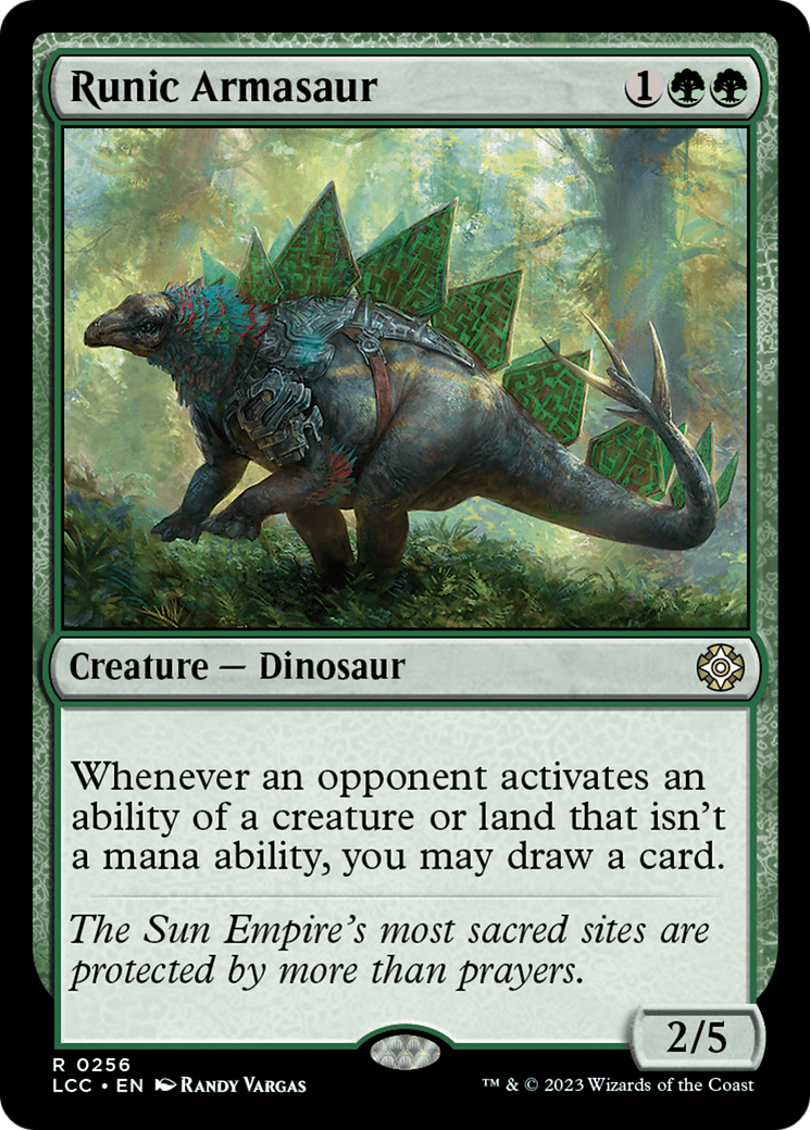 Runic Armasaur [The Lost Caverns of Ixalan Commander] | Clutch Gaming