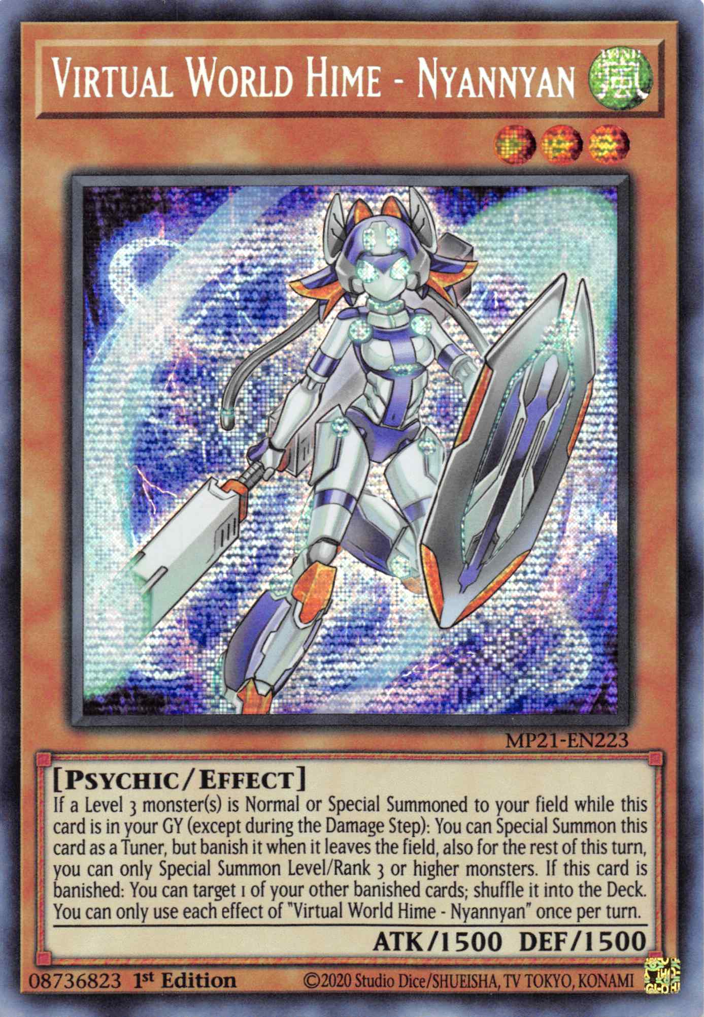 Virtual World Hime - Nyannyan [MP21-EN223] Prismatic Secret Rare | Clutch Gaming