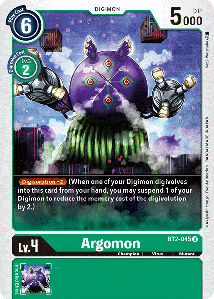 Argomon [BT2-045] [Release Special Booster Ver.1.5] | Clutch Gaming