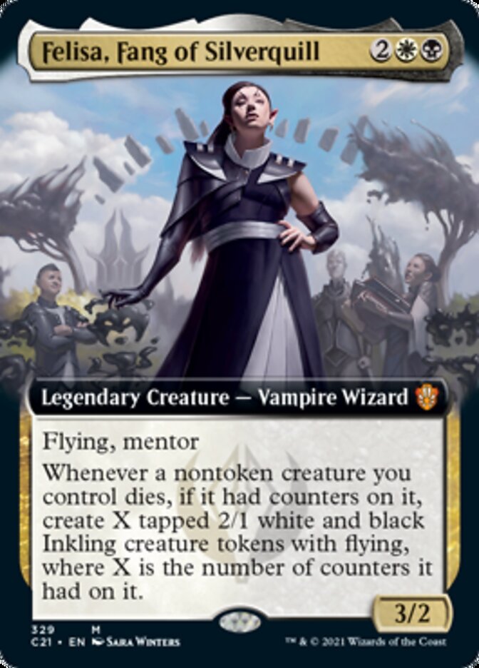 Felisa, Fang of Silverquill (Extended Art) [Commander 2021] | Clutch Gaming