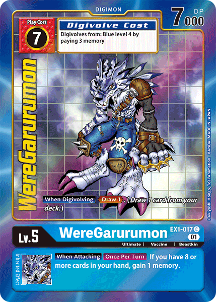 WereGarurumon [EX1-017] (Alternate Art) [Classic Collection] | Clutch Gaming