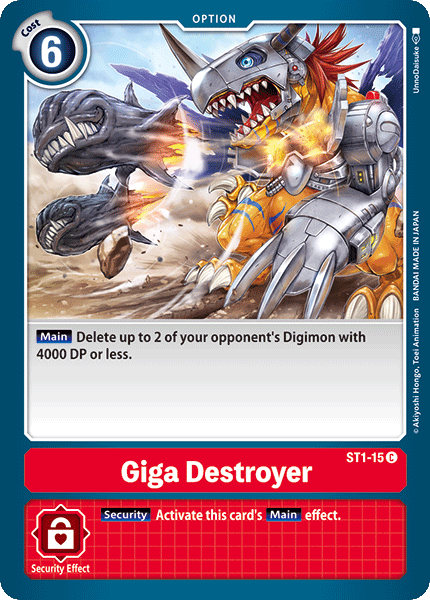 Giga Destroyer [ST1-15] [Starter Deck: Gaia Red] | Clutch Gaming