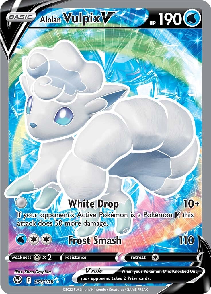 Alolan Vulpix V (173/195) [Sword & Shield: Silver Tempest] | Clutch Gaming