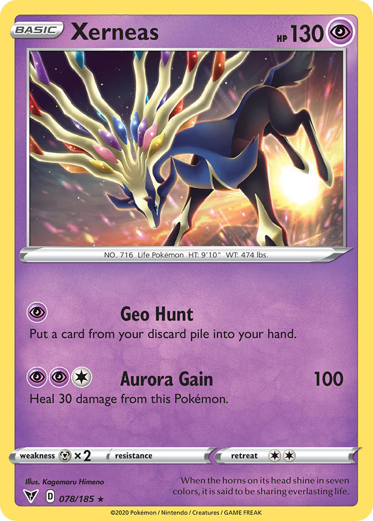 Xerneas (078/185) [Sword & Shield: Vivid Voltage] | Clutch Gaming