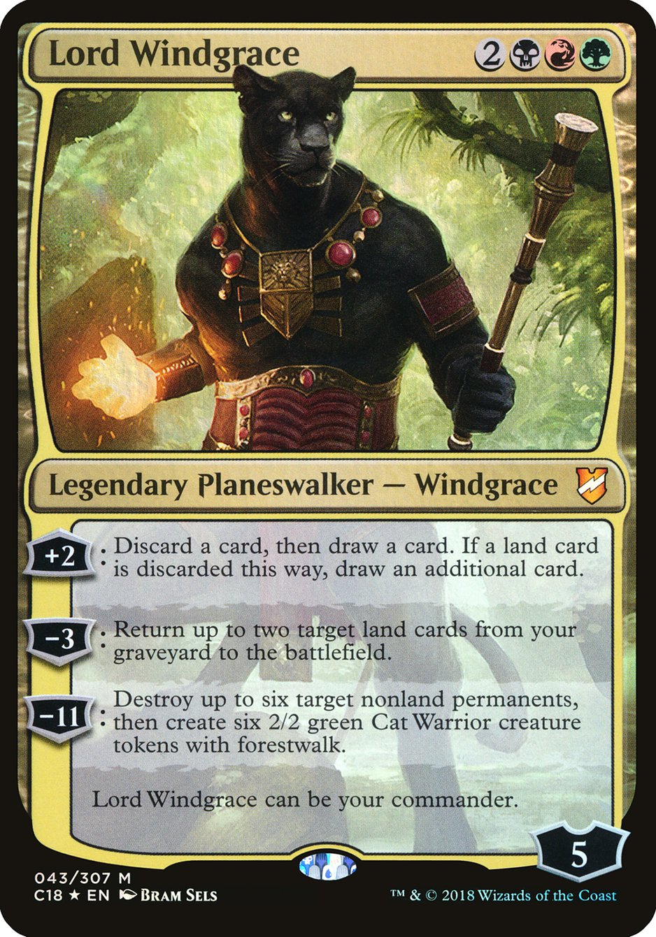 Lord Windgrace (Oversized) [Commander 2018 Oversized] | Clutch Gaming