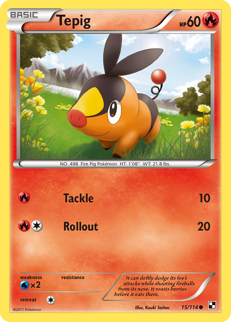 Tepig (15/114) [Black & White: Base Set] | Clutch Gaming