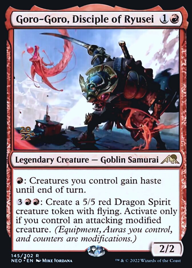 Goro-Goro, Disciple of Ryusei [Kamigawa: Neon Dynasty Prerelease Promos] | Clutch Gaming