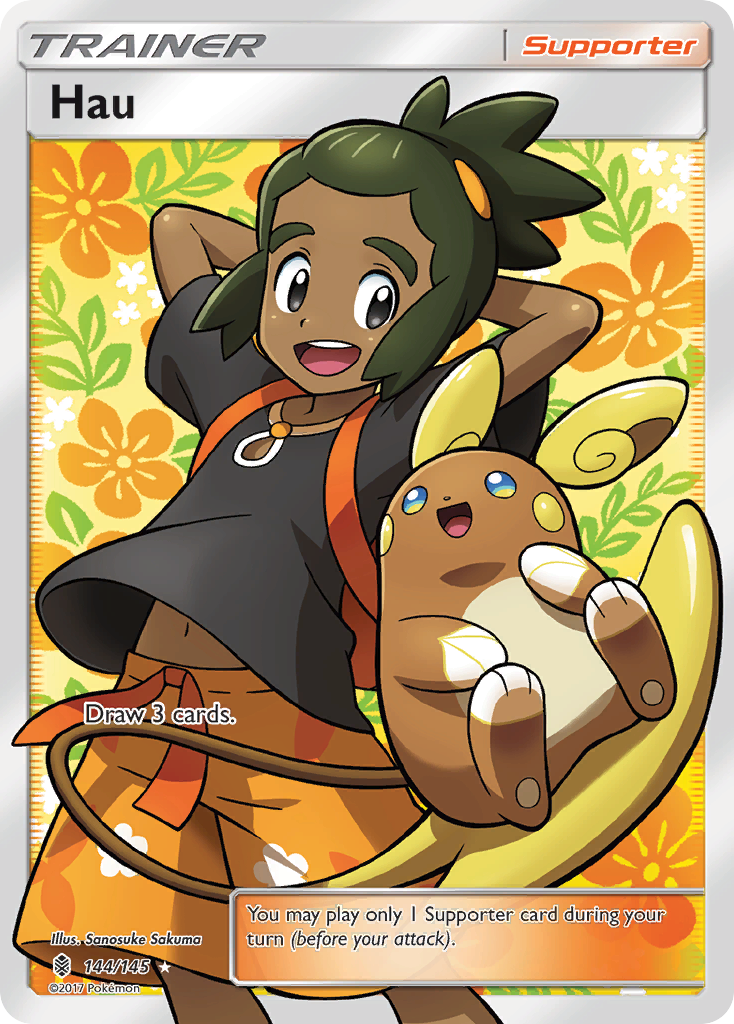 Hau (144/145) [Sun & Moon: Guardians Rising] | Clutch Gaming