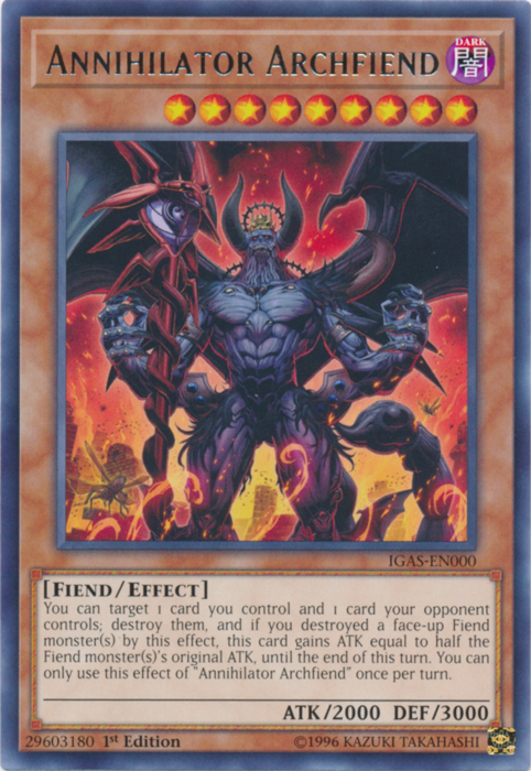 Annihilator Archfiend [IGAS-EN000] Rare | Clutch Gaming