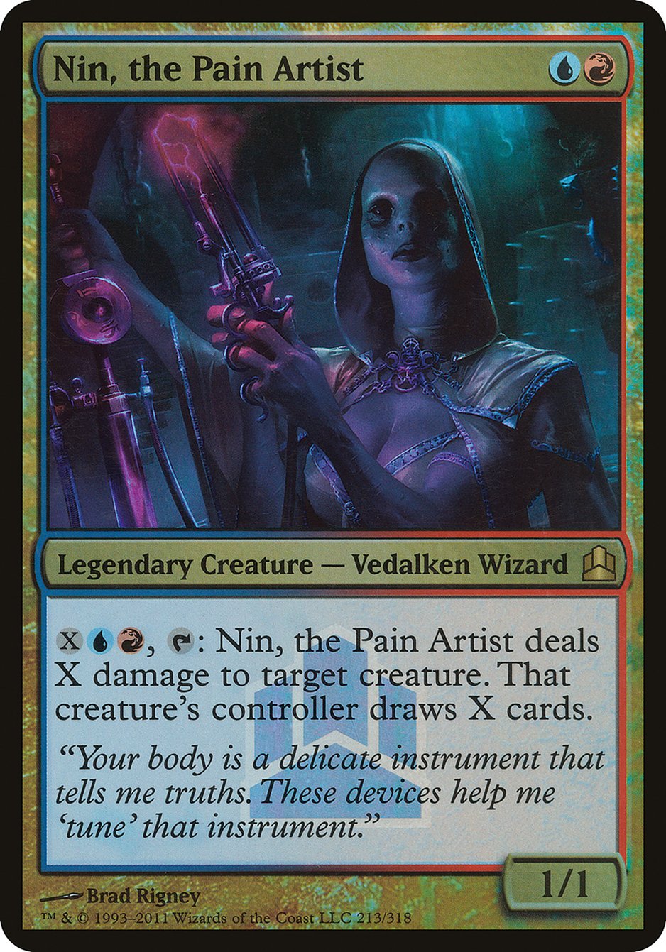 Nin, the Pain Artist (Launch) (Oversized) [Commander 2011 Oversized] | Clutch Gaming