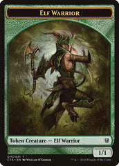 Elf Warrior // Zombie Double-Sided Token [Commander 2016 Tokens] | Clutch Gaming