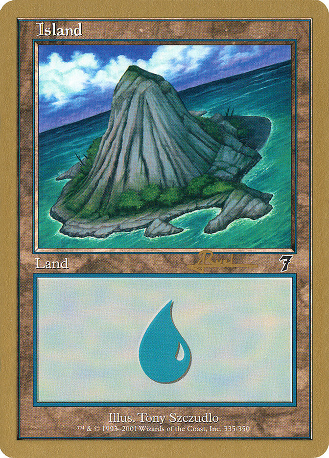 Island (ar335) (Antoine Ruel) [World Championship Decks 2001] | Clutch Gaming