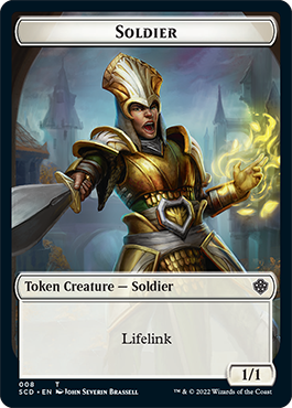 Elf Warrior // Soldier Double-Sided Token [Starter Commander Decks] | Clutch Gaming