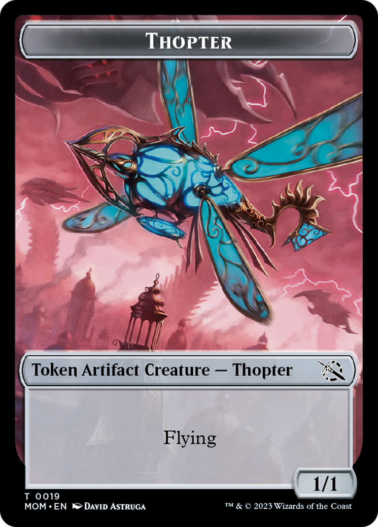 Thopter // Beast Double-Sided Token [March of the Machine Commander Tokens] | Clutch Gaming