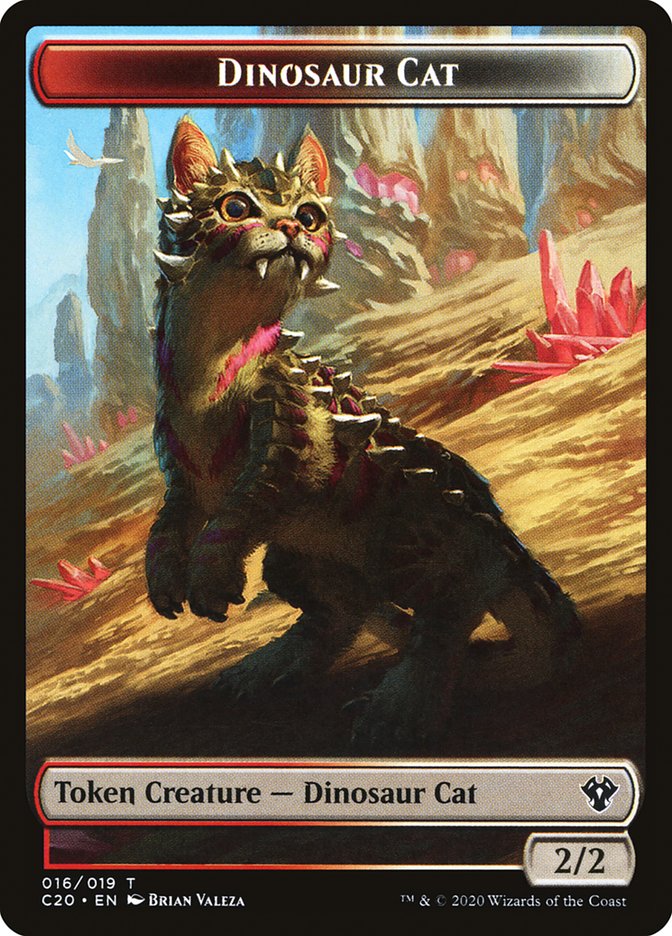 Dinosaur Cat Token [Commander 2020] | Clutch Gaming