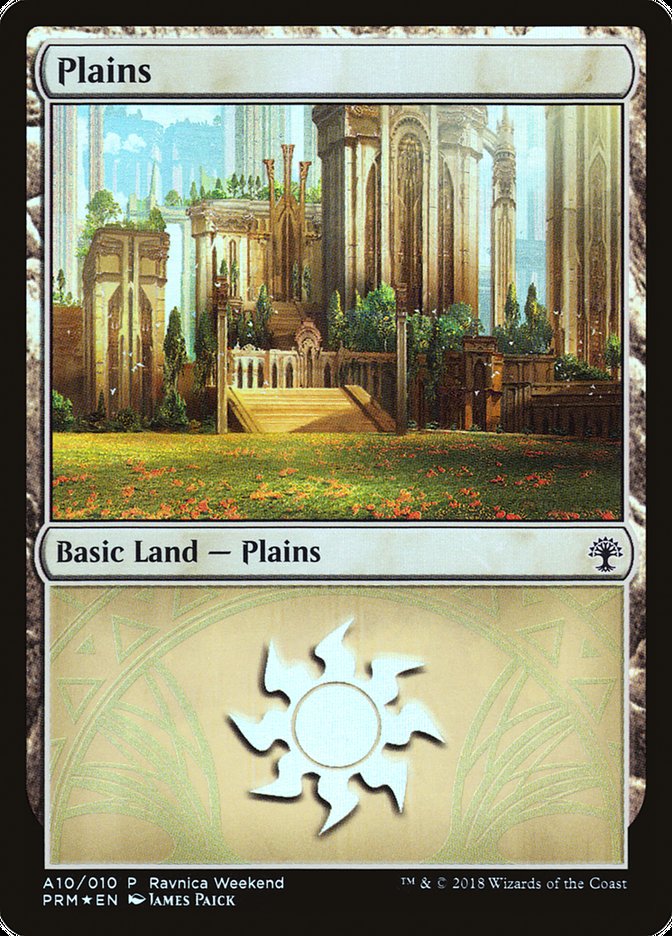 Plains (A10) [Ravnica Allegiance Ravnica Weekend] | Clutch Gaming