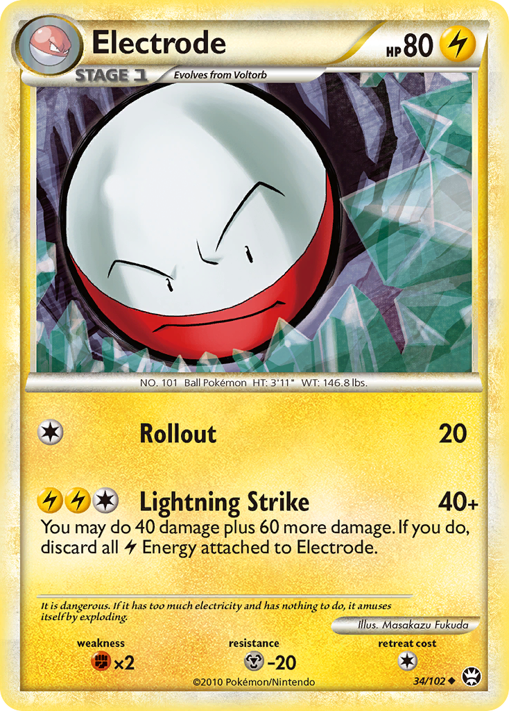 Electrode (34/102) [HeartGold & SoulSilver: Triumphant] | Clutch Gaming