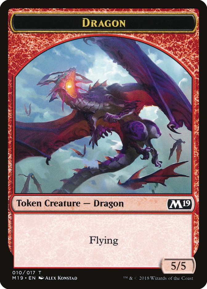 Dragon Token (010/017) [Core Set 2019 Tokens] | Clutch Gaming