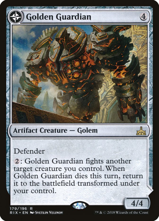 Golden Guardian // Gold-Forge Garrison [Rivals of Ixalan] | Clutch Gaming