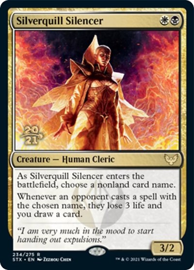 Silverquill Silencer [Strixhaven: School of Mages Prerelease Promos] | Clutch Gaming