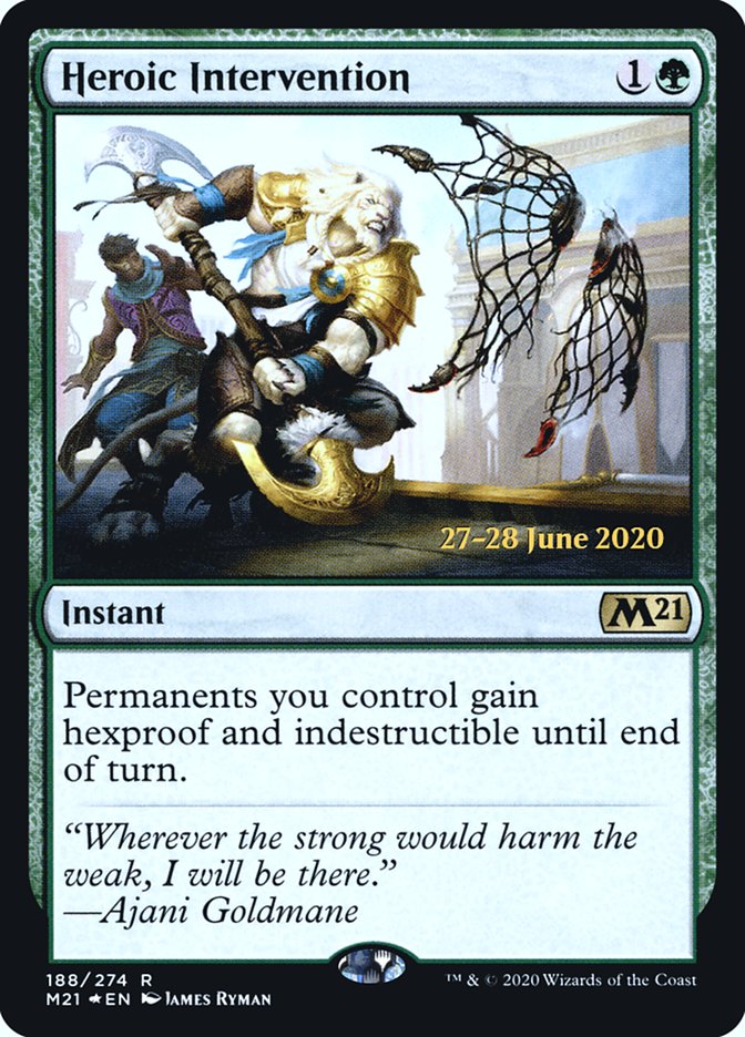 Heroic Intervention [Core Set 2021 Prerelease Promos] | Clutch Gaming