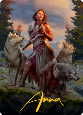 Arlinn, the Pack's Hope 1 Art Card (Gold-Stamped Signature) [Innistrad: Midnight Hunt Art Series] | Clutch Gaming