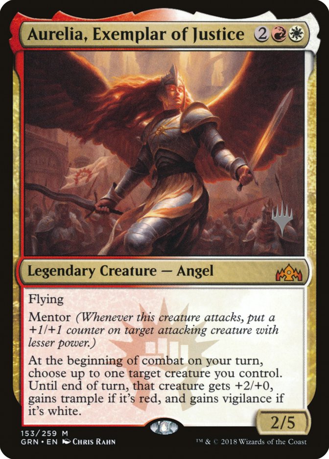 Aurelia, Exemplar of Justice (Promo Pack) [Guilds of Ravnica Promos] | Clutch Gaming