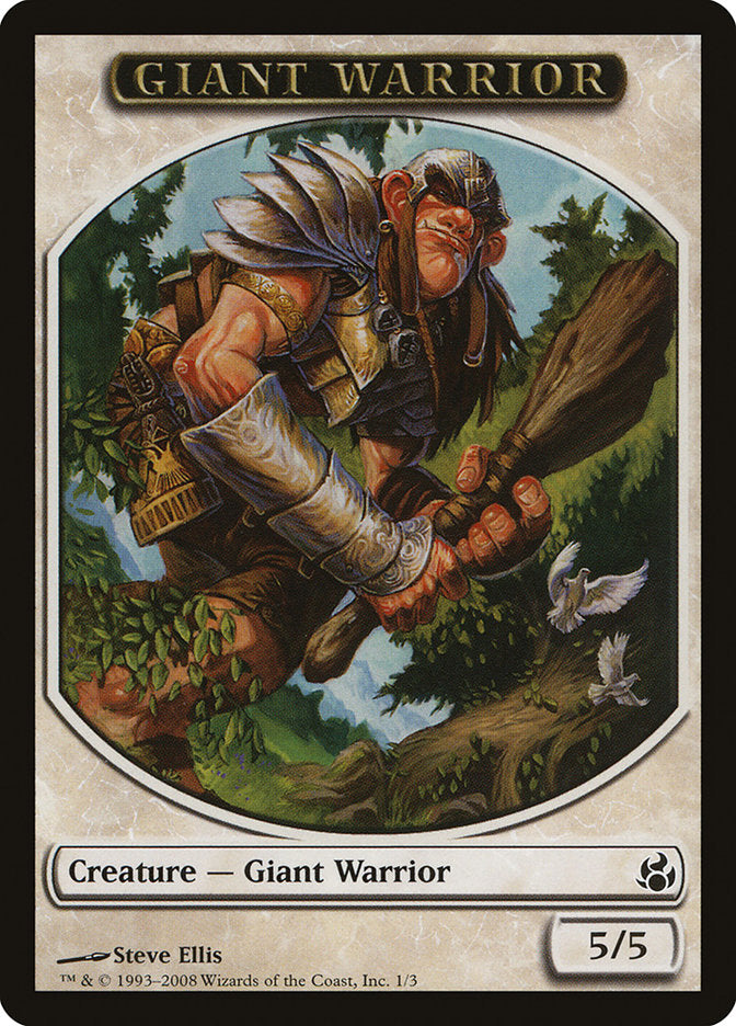 Giant Warrior Token [Morningtide Tokens] | Clutch Gaming