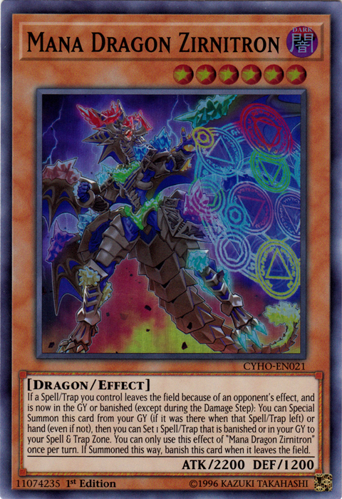 Mana Dragon Zirnitron [CYHO-EN021] Super Rare | Clutch Gaming