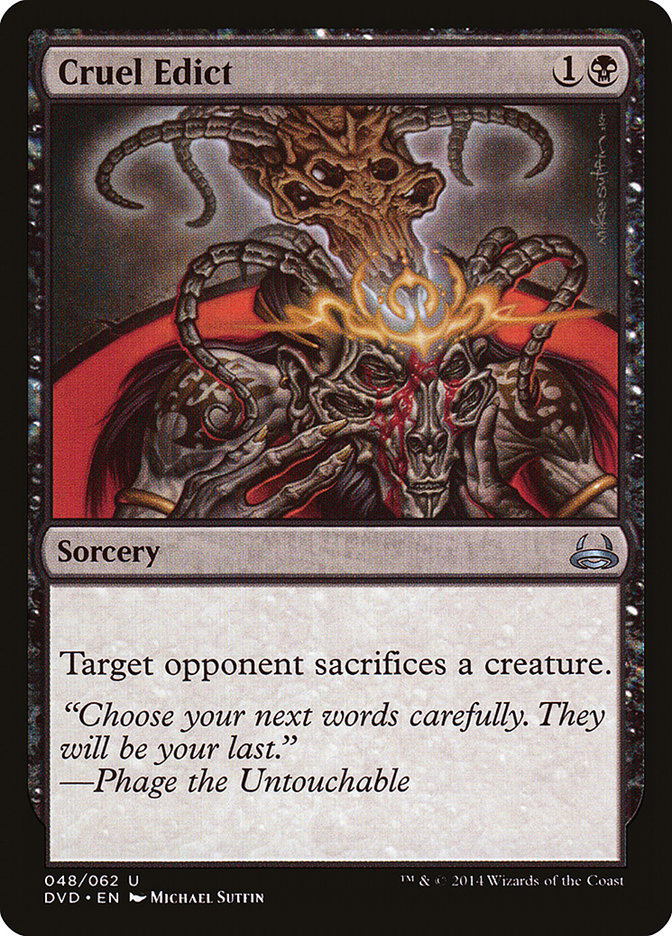 Cruel Edict (Divine vs. Demonic) [Duel Decks Anthology] | Clutch Gaming