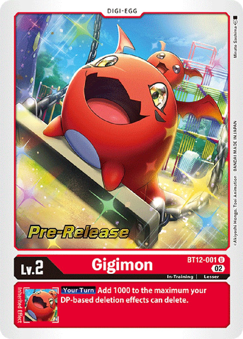 Gigimon [BT12-001] [Across Time Pre-Release Cards] | Clutch Gaming