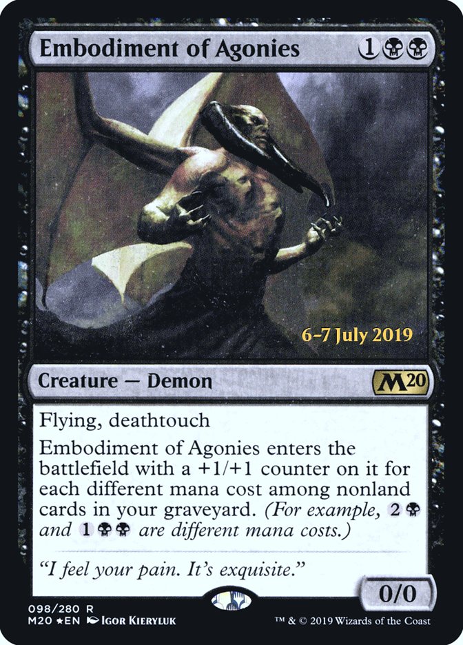 Embodiment of Agonies [Core Set 2020 Prerelease Promos] | Clutch Gaming