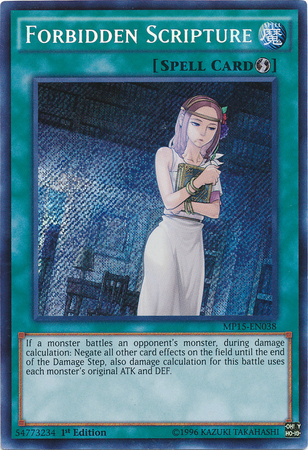 Forbidden Scripture [MP15-EN038] Secret Rare | Clutch Gaming