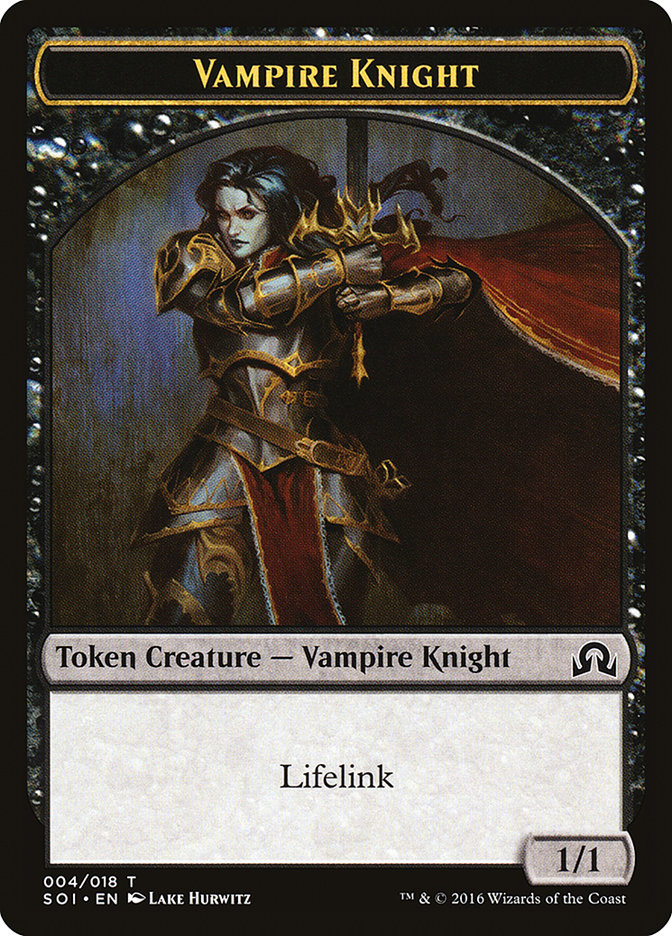 Vampire Knight Token [Shadows over Innistrad Tokens] | Clutch Gaming