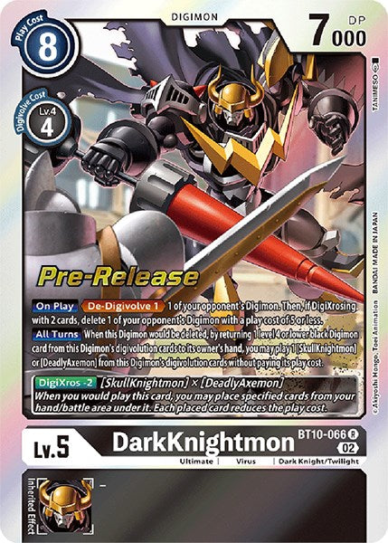 DarkKnightmon [BT10-066] [Xros Encounter Pre-Release Cards] | Clutch Gaming