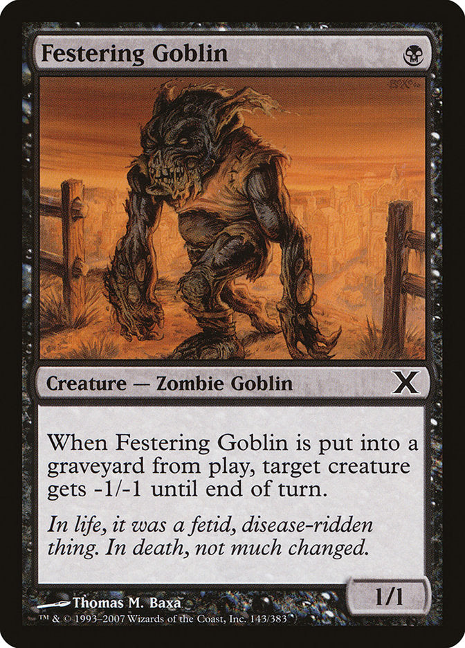 Festering Goblin [Tenth Edition] | Clutch Gaming