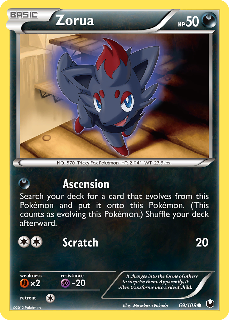 Zorua (69/108) [Black & White: Dark Explorers] | Clutch Gaming