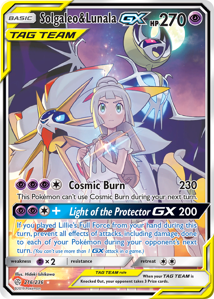 Solgaleo & Lunala GX (216/236) [Sun & Moon: Cosmic Eclipse] | Clutch Gaming