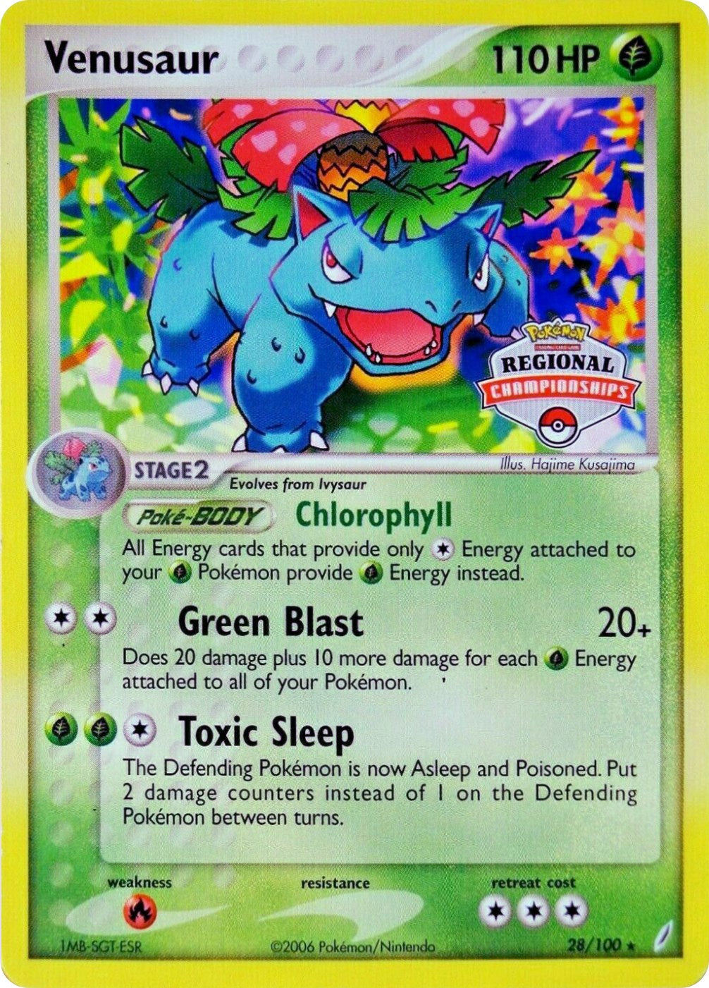 Venusaur (28/100) (Regional Championship Promo) [EX: Crystal Guardians] | Clutch Gaming