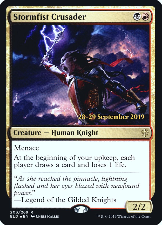 Stormfist Crusader [Throne of Eldraine Prerelease Promos] | Clutch Gaming