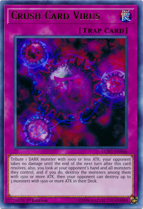 Crush Card Virus (Version 2) [LCKC-EN046] Ultra Rare | Clutch Gaming