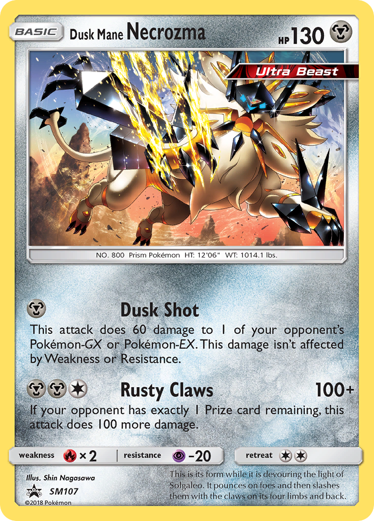 Dusk Mane Necrozma (SM107) [Sun & Moon: Black Star Promos] | Clutch Gaming