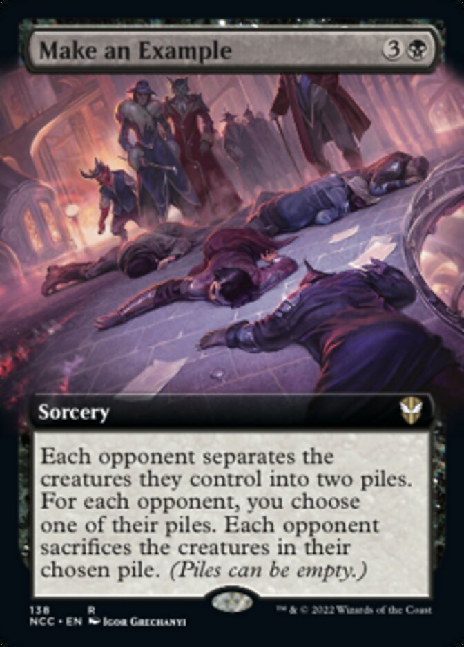 Make an Example (Extended Art) [Streets of New Capenna Commander] | Clutch Gaming