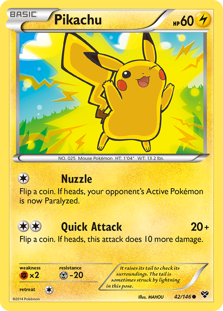 Pikachu (42/146) [XY: Base Set] | Clutch Gaming