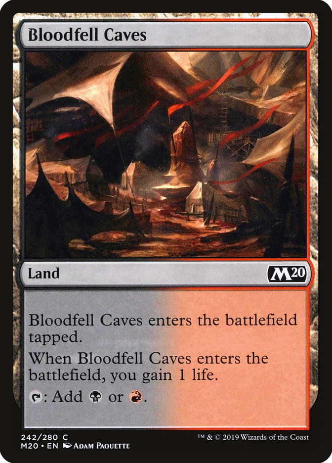 Bloodfell Caves [Core Set 2020] | Clutch Gaming