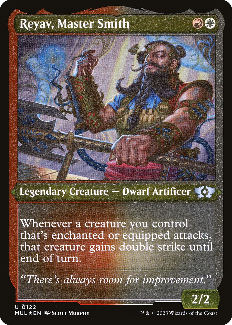 Reyav, Master Smith (Foil Etched) [Multiverse Legends] | Clutch Gaming