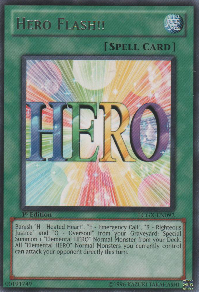 Hero Flash!! [LCGX-EN092] Rare | Clutch Gaming